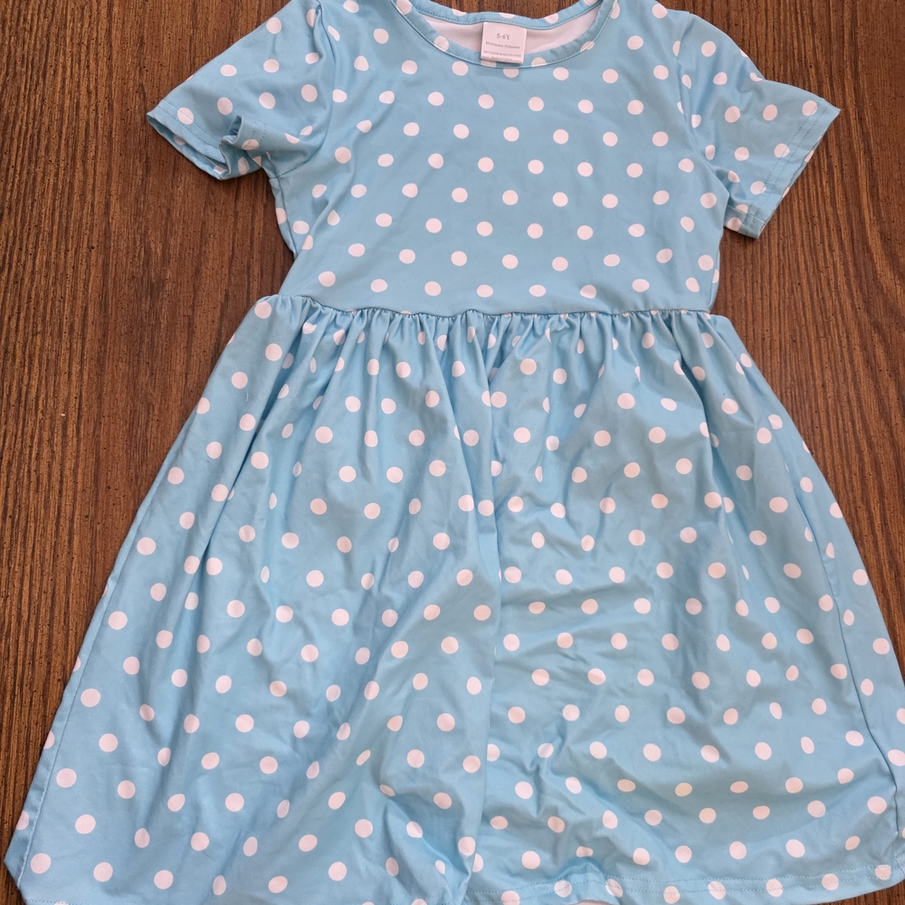 Blue Polka Dot Dress